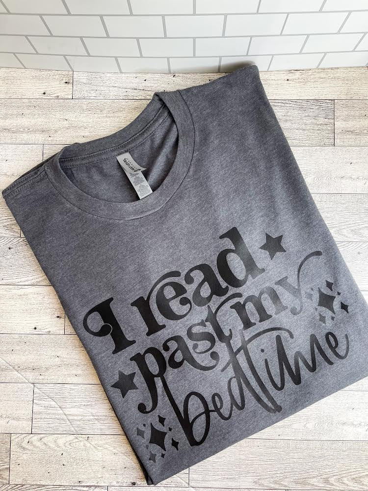 I Read Past My Bedtime - Next Level Apparel TShirt