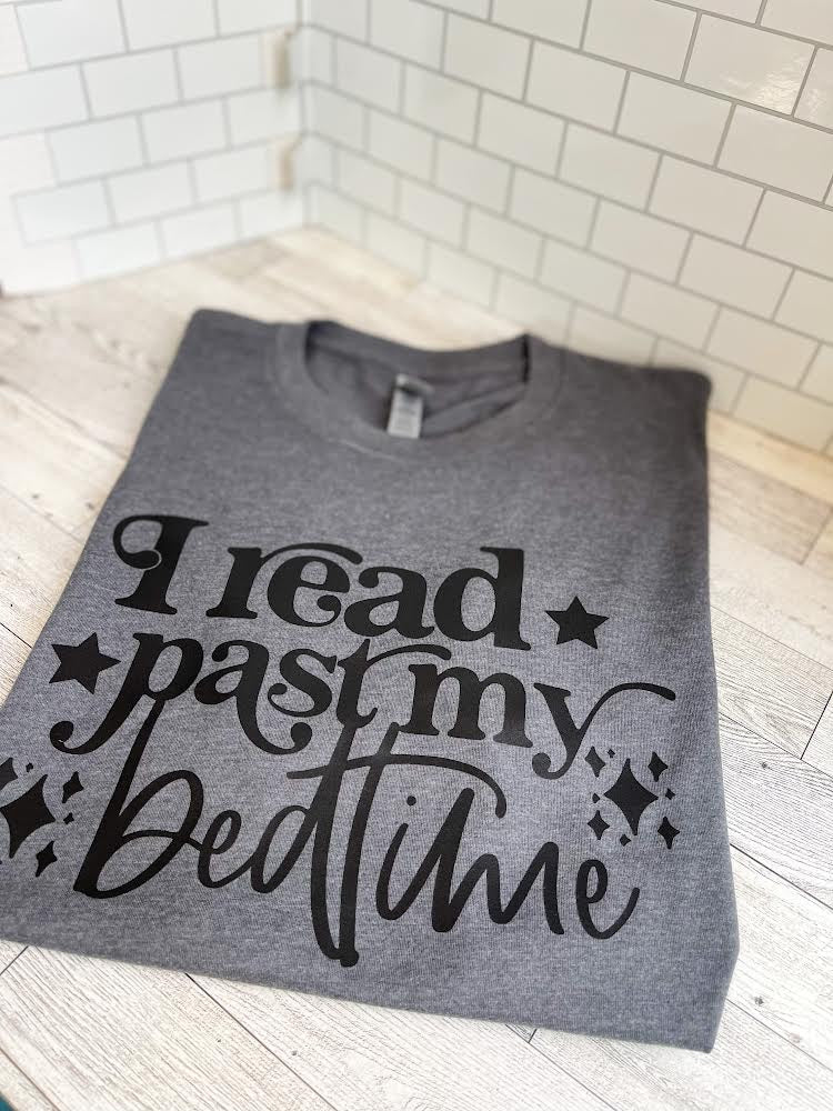 I Read Past My Bedtime - Next Level Apparel TShirt