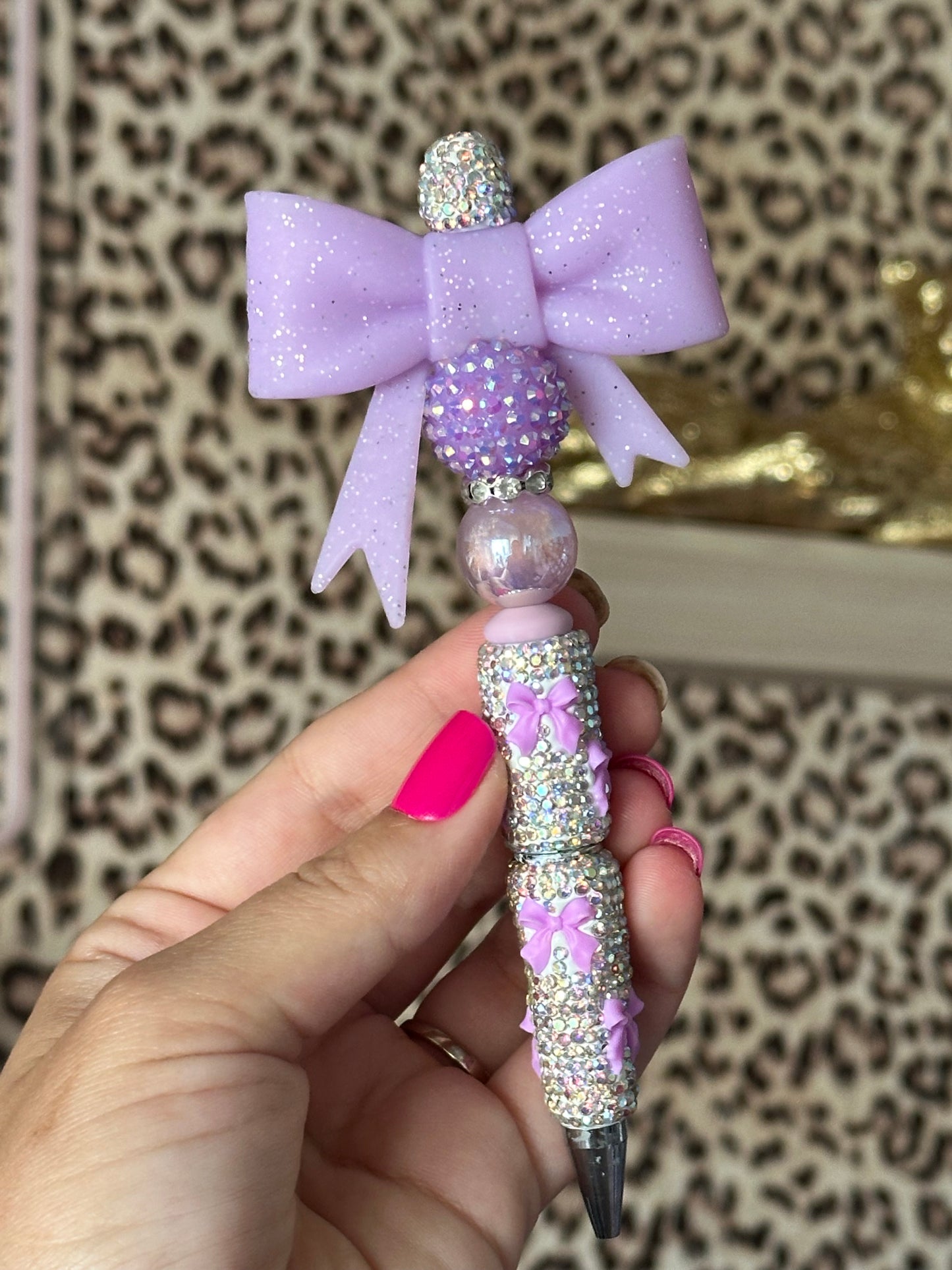 Purple Bow Boujie Pen