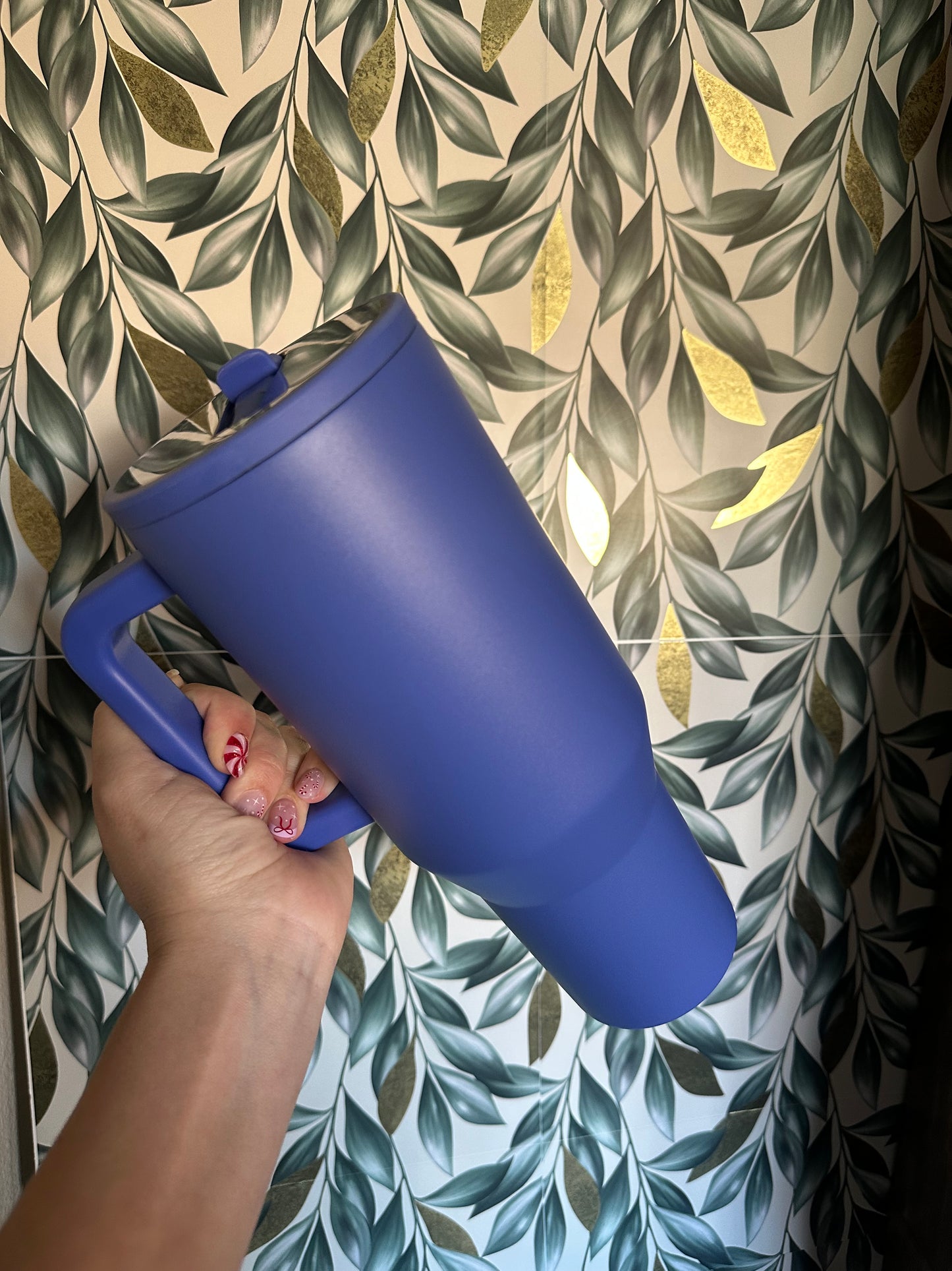 40oz Custom Stainless Steel no spill top.