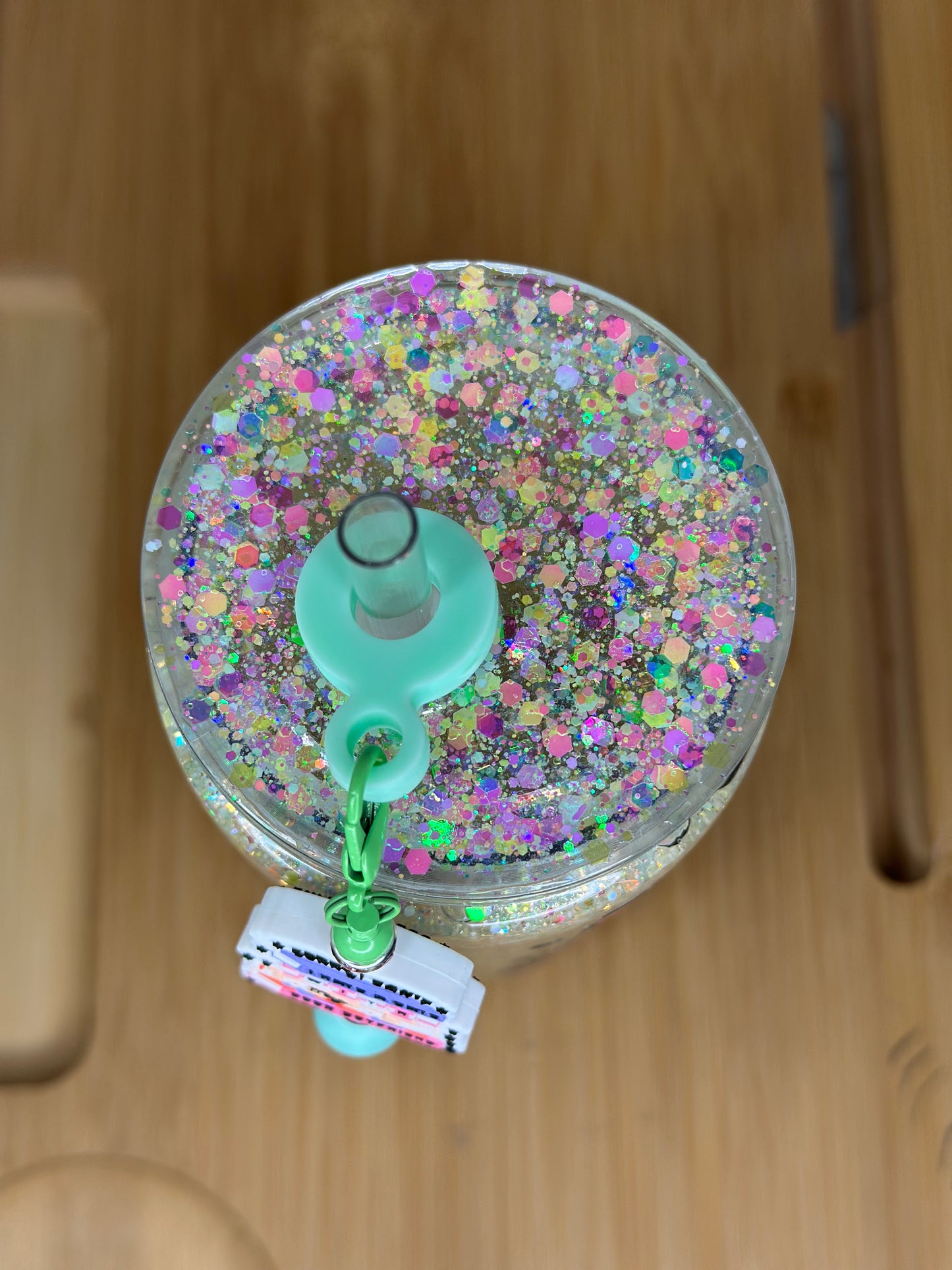 20oz Acrylic Snowglobe cup Books Over People