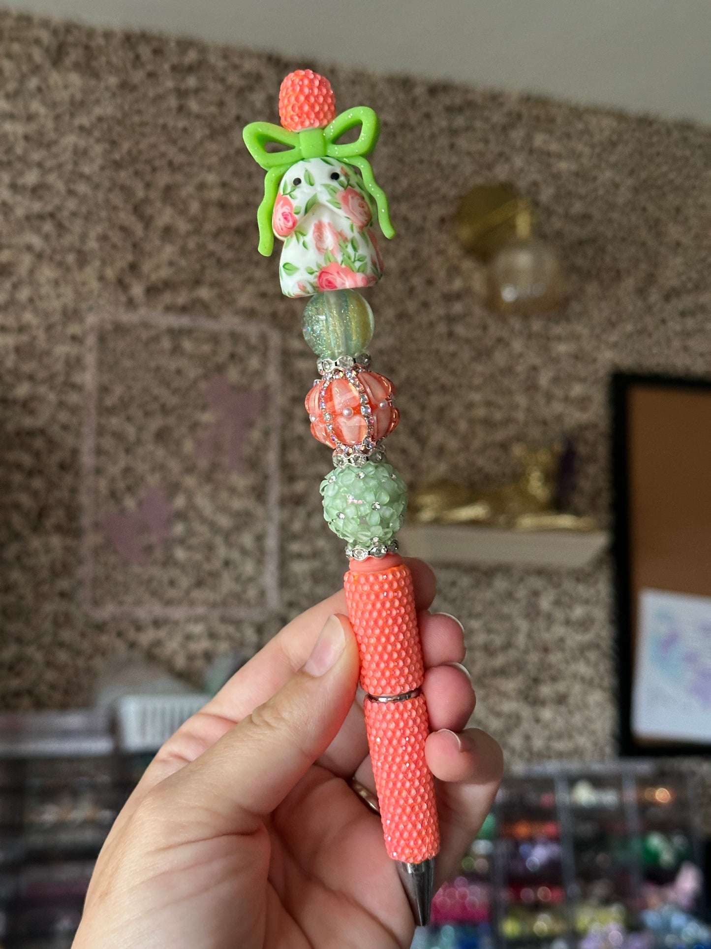 Floral Richie Long Boujie Pen