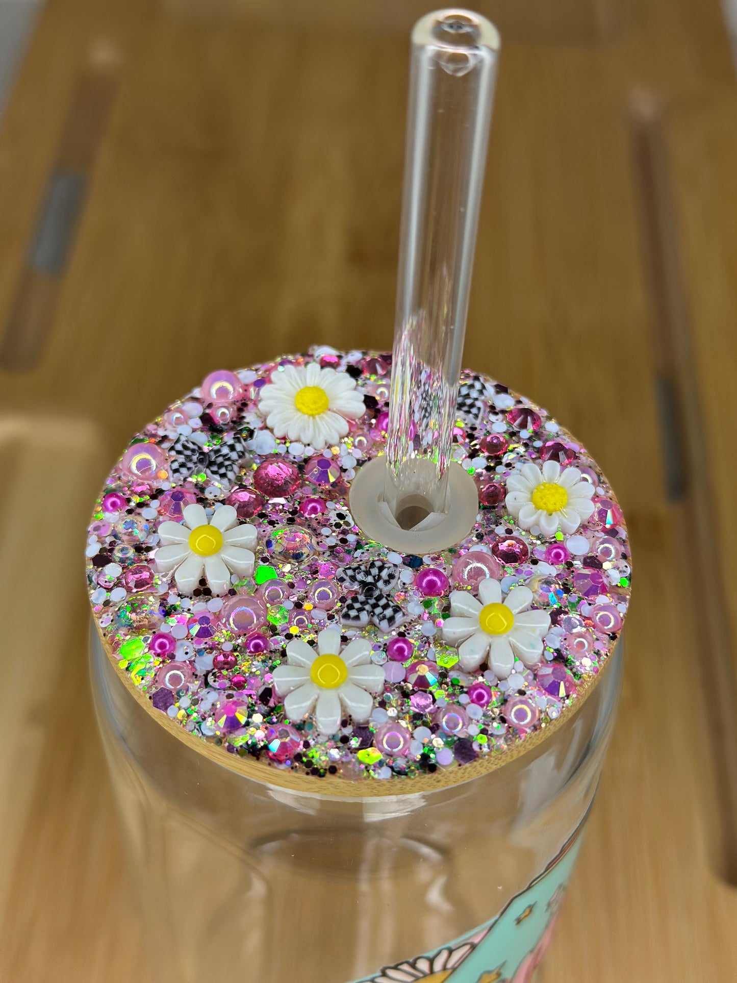 16oz Glass Can cup Retro Mama
