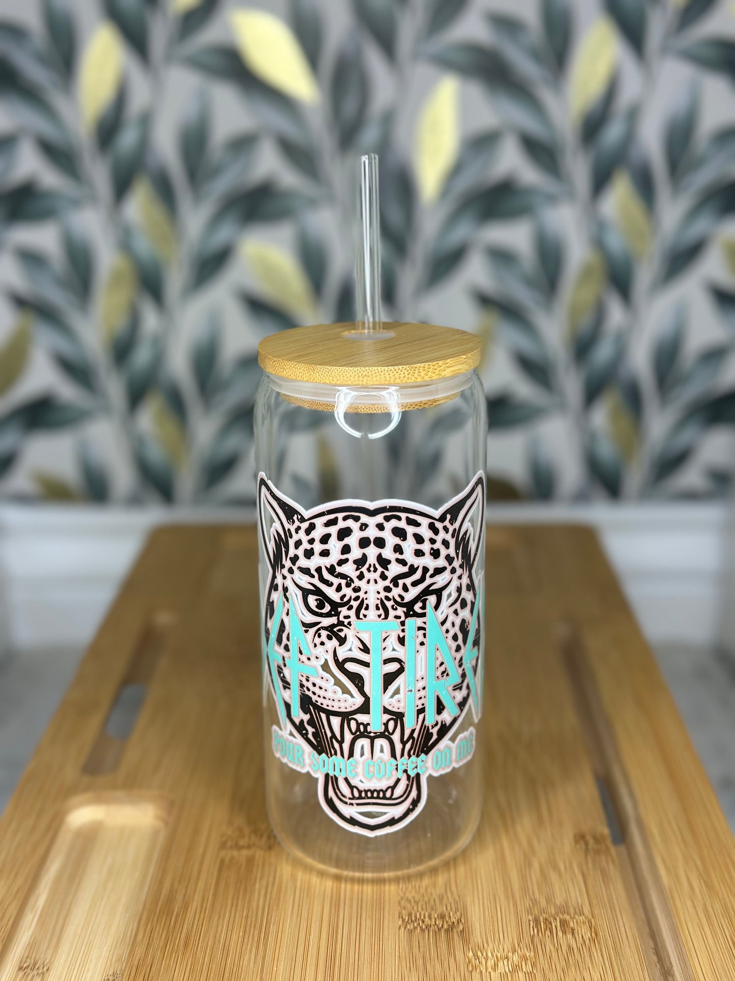 20oz Glass Can cup Def tired