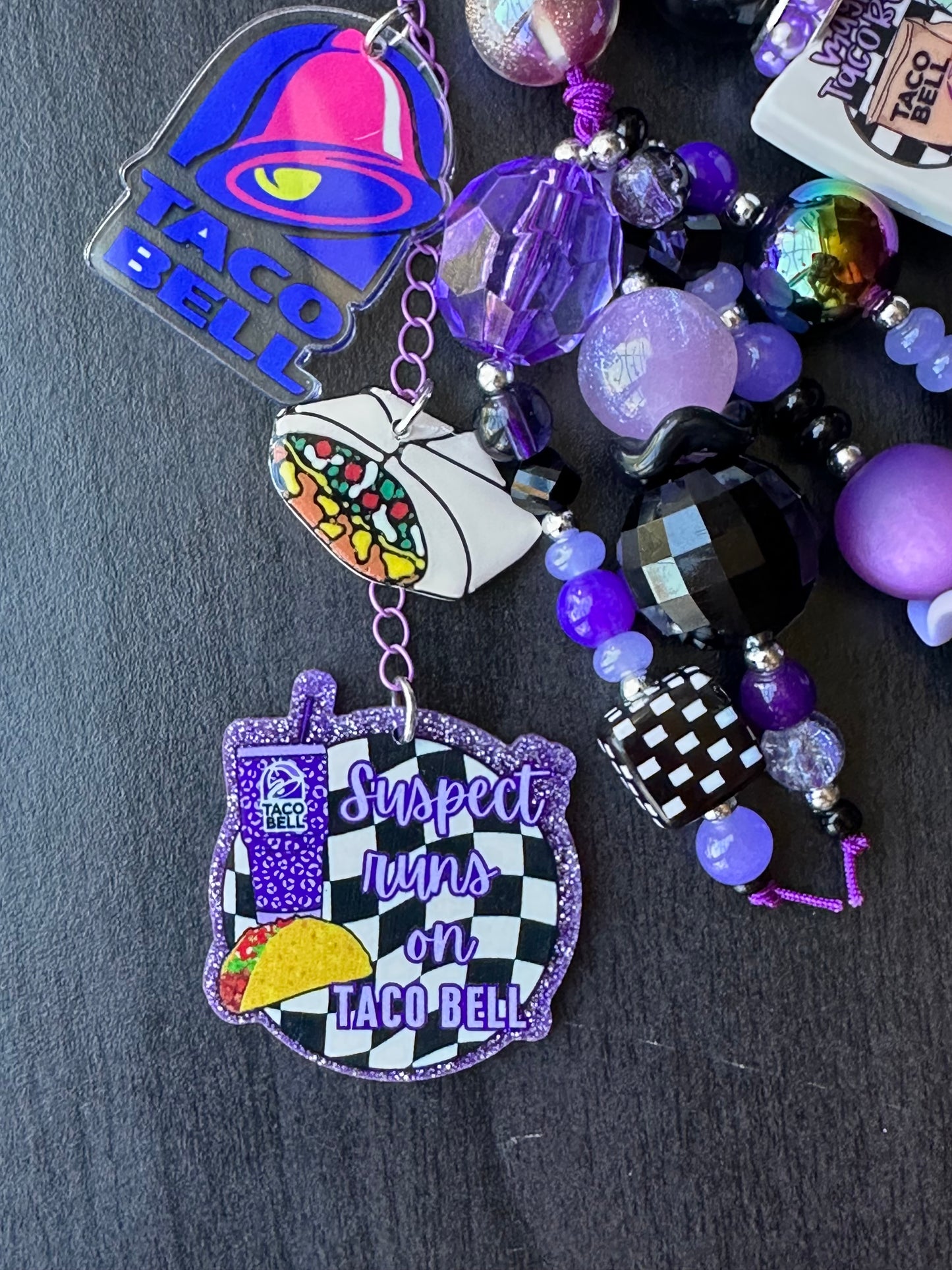 Purple T Bell Chunk Chain