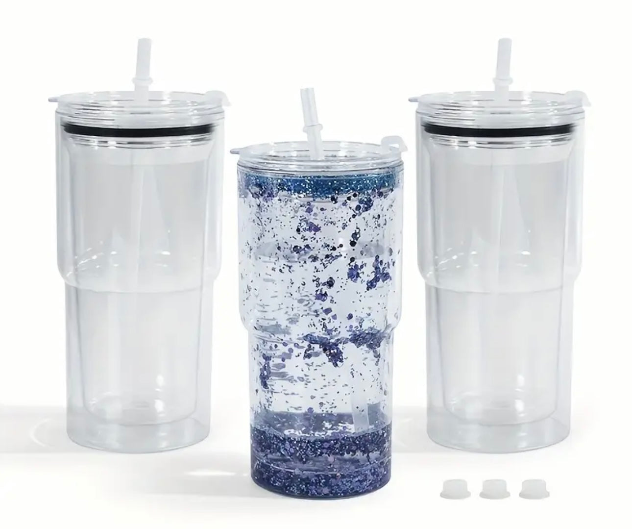 18oz Custom Acrylic Snowglobe Cup