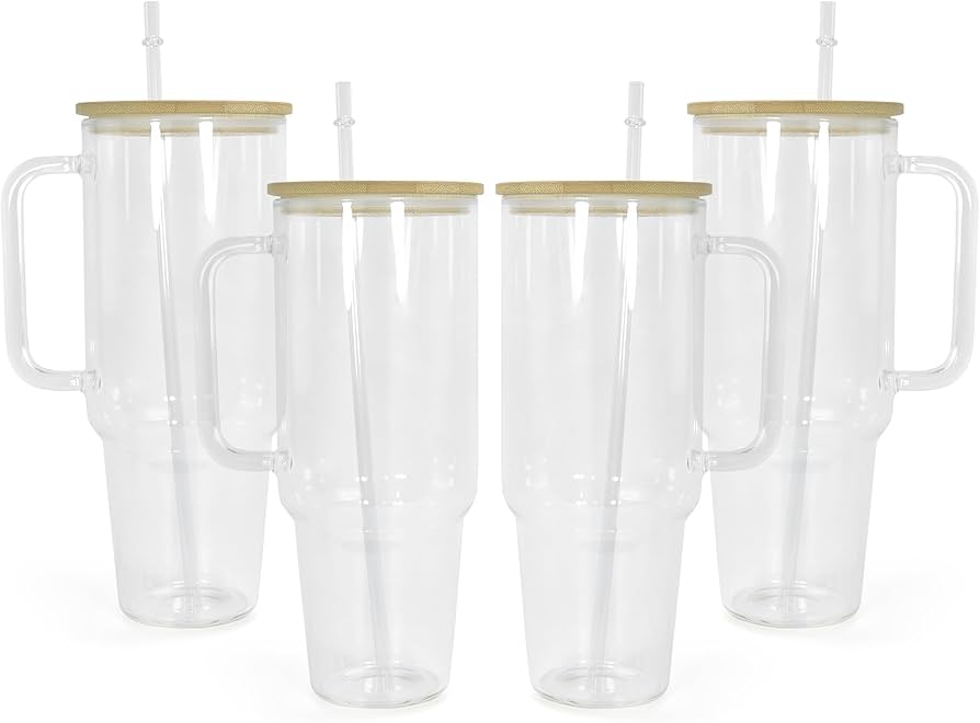 40 oz Glass Custom Tumbler
