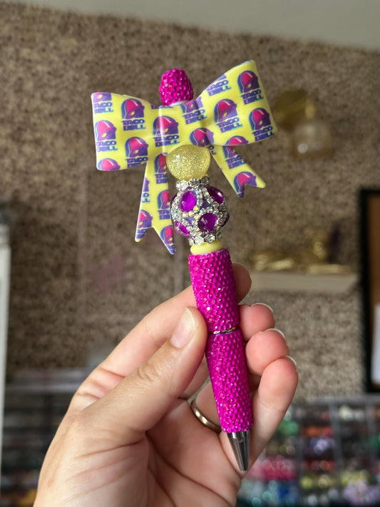 Taco Bell Bow Boujie Pen