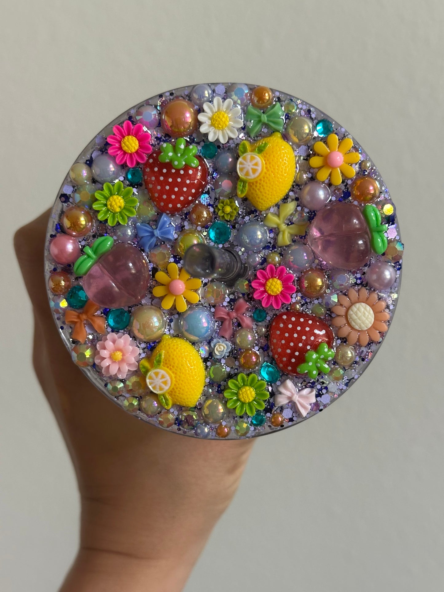 Summer fruits 24oz Acrylic Tumbler with Freshie