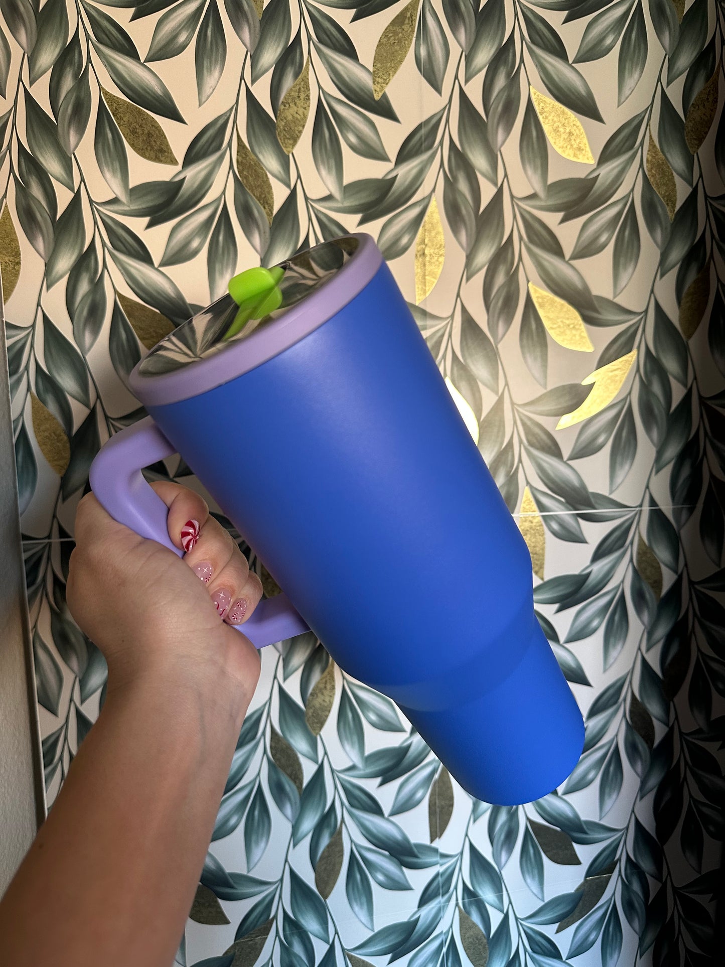 40oz Custom Stainless Steel no spill top.