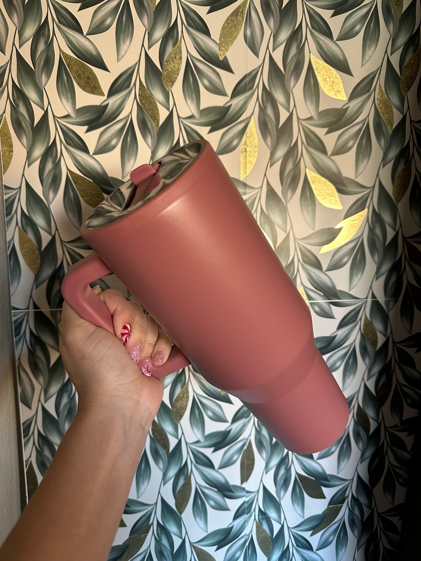 40oz Custom Stainless Steel no spill top.