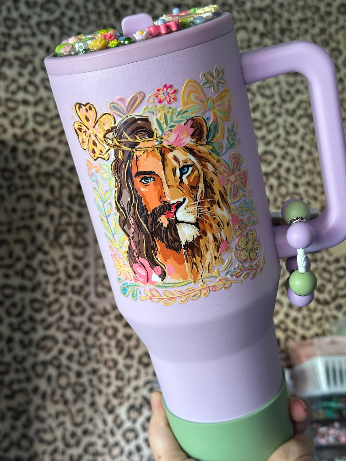 Lion of Judah 40oz stainless steel no spill tumbler