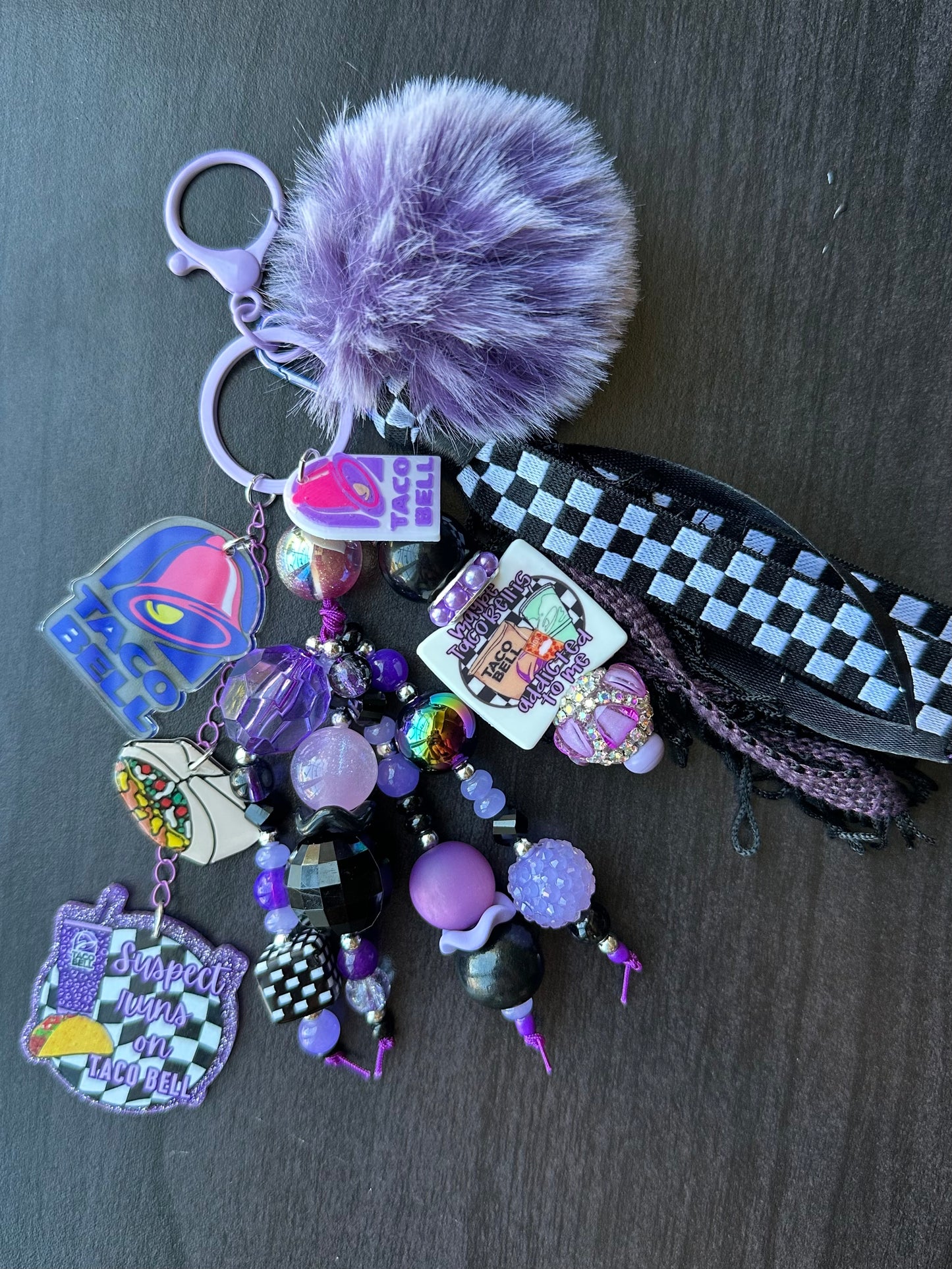 Purple T Bell Chunk Chain