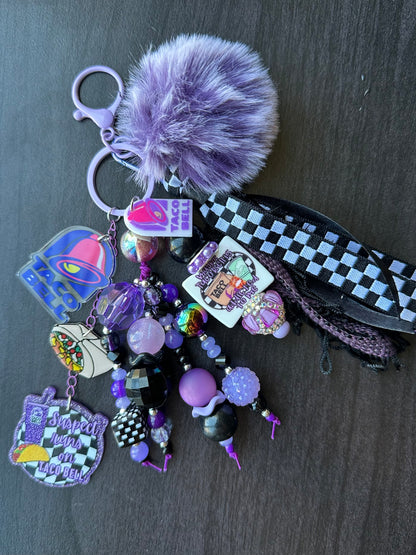Purple T Bell Chunk Chain