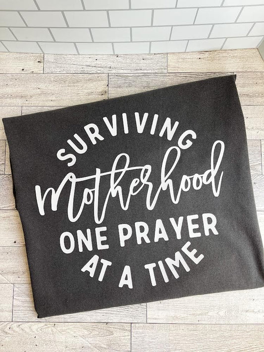 Surviving Motherhood (Back Design) - Comfort Colors TShirt