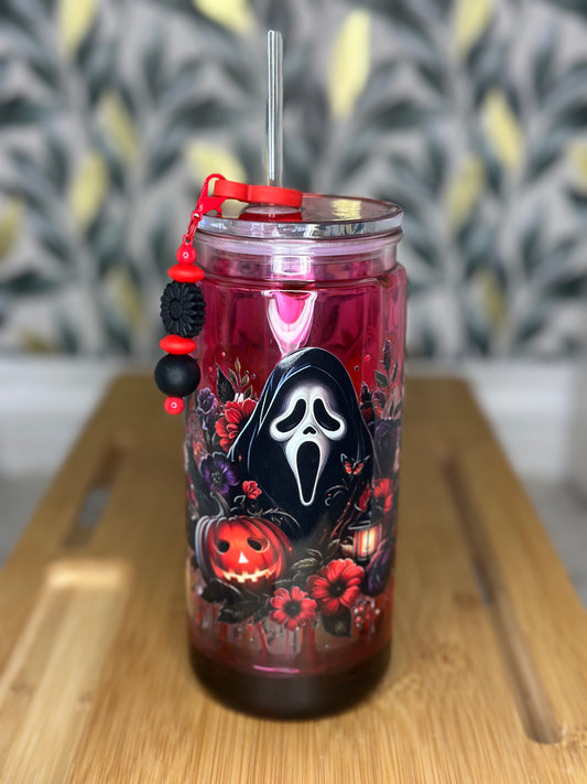 20oz Acrylic Blood Drip cup Ghost Face