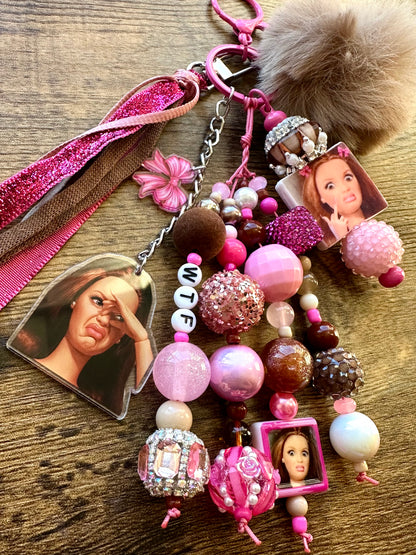 Pink & Brown Crashout Barb Chunk Chain