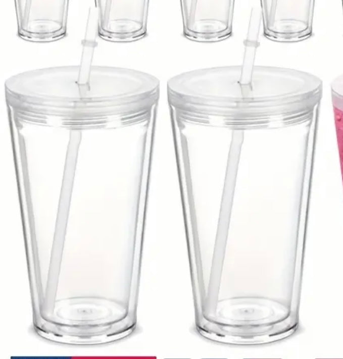 16oz Custom Acrylic Snowglobe tumbler