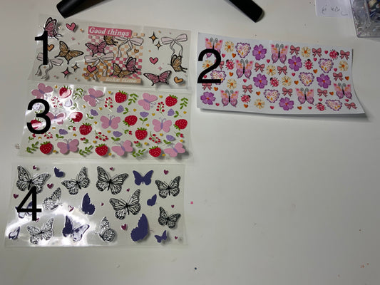 Butterfly and flower wraps