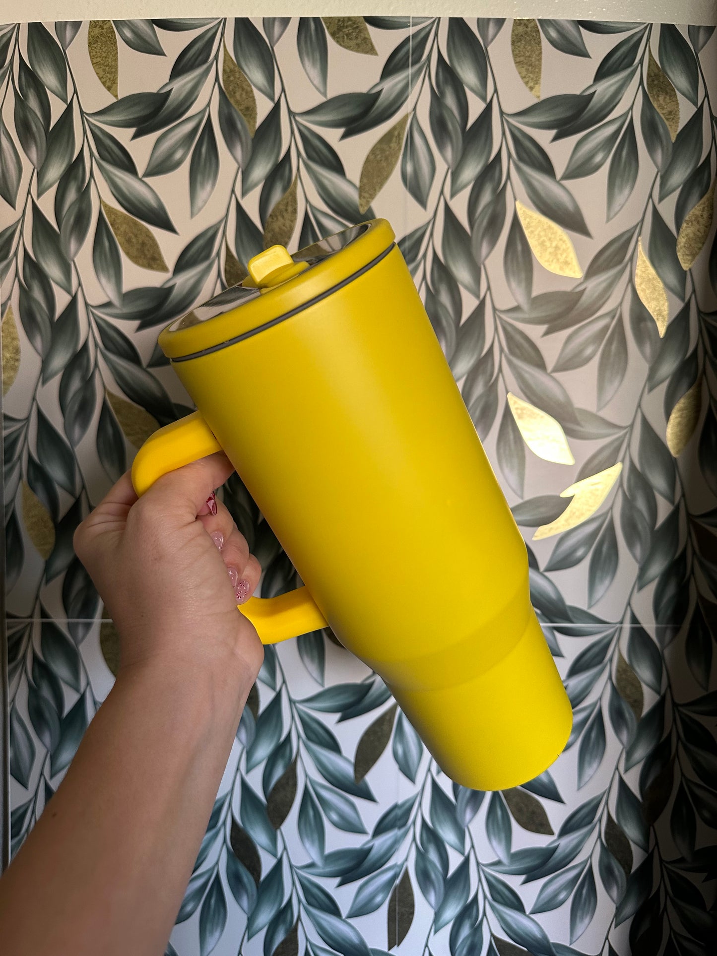 40oz Custom Stainless Steel no spill top.