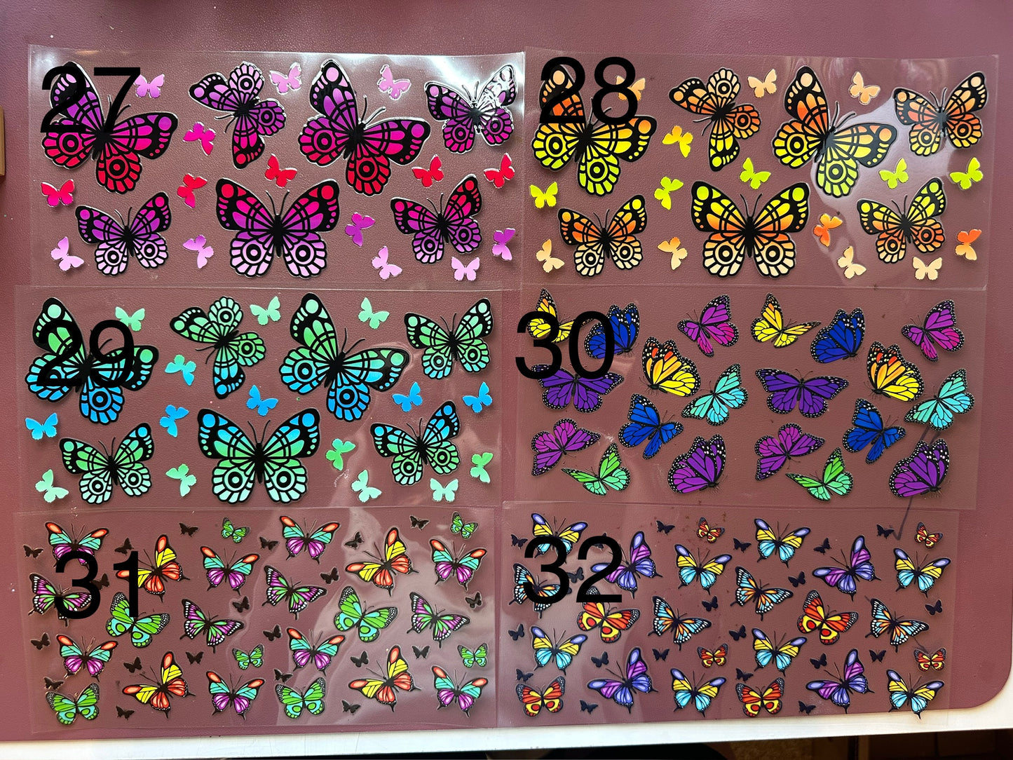 Butterfly and flower wraps