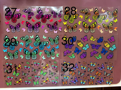 Butterfly and flower wraps