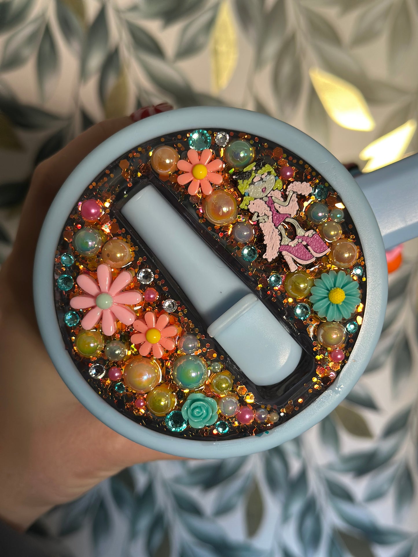 40oz Stainless steel Lizzie no spill tumbler