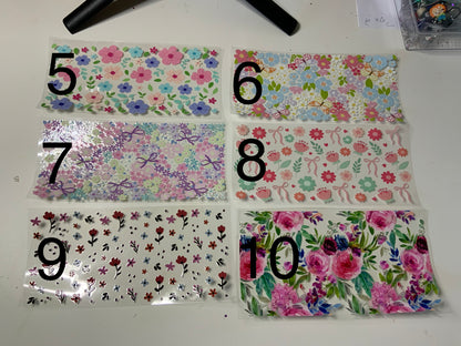 Butterfly and flower wraps