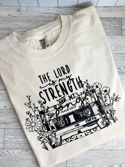 The Lord Is My Strength - Comfort Colors TShirt