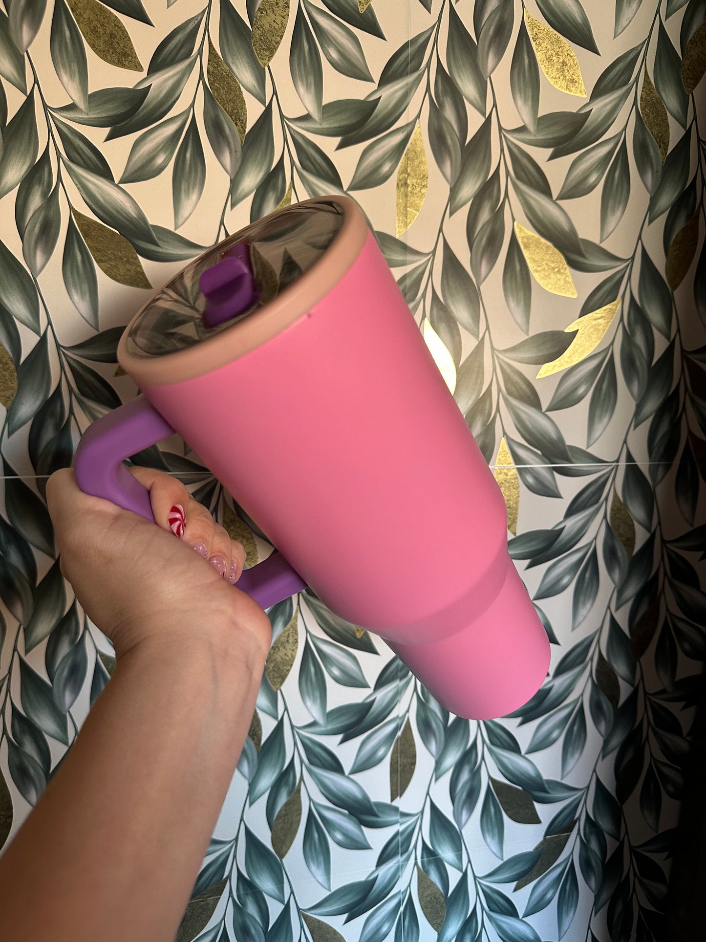 40oz Custom Stainless Steel no spill top.