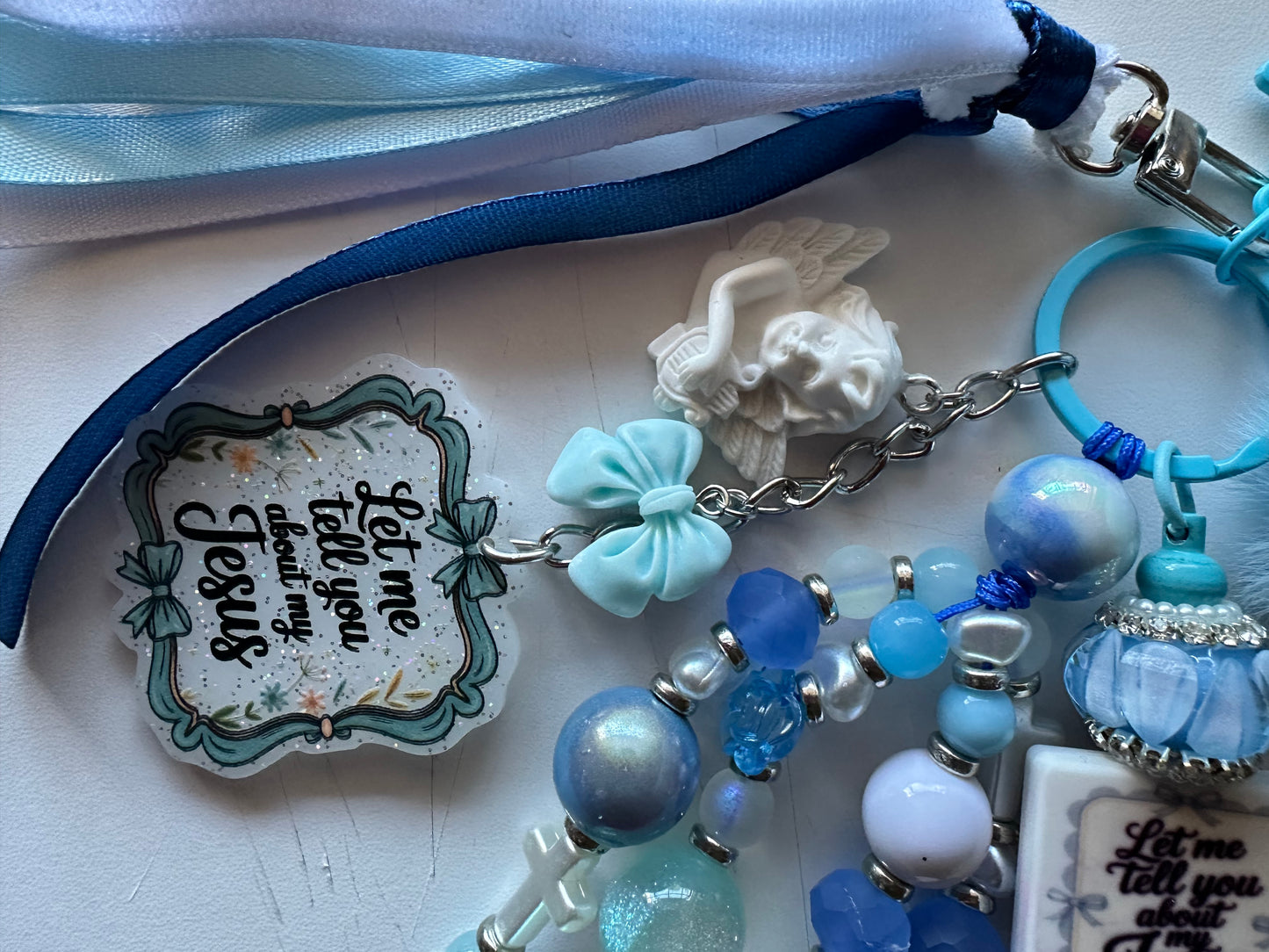 Blue Faith Chunk Chain