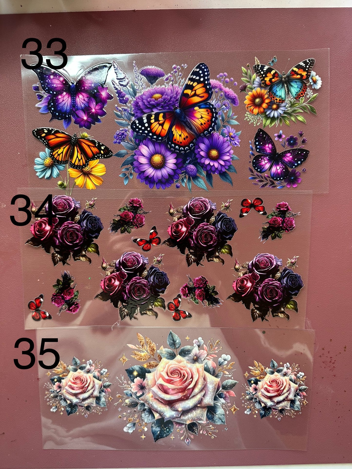 Butterfly and flower wraps