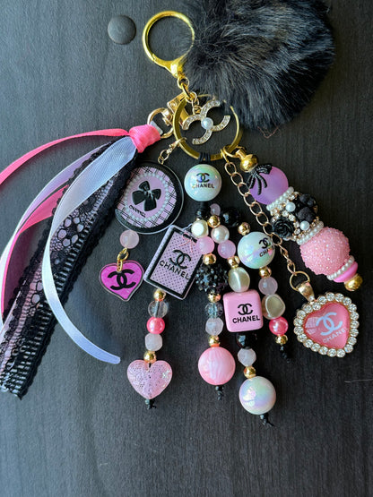 Pink CC Designer Inspired Chunk Chain
