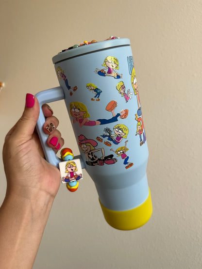 Lizzie 40oz stainless no spill with Freshie