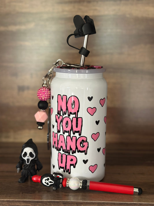16oz Stainless Steel cup “Ghostface” gift set
