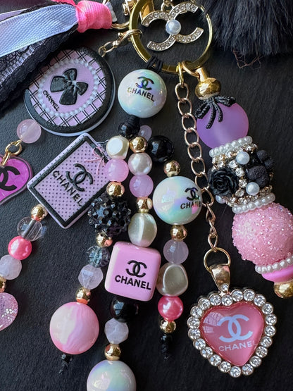 Pink CC Designer Inspired Chunk Chain