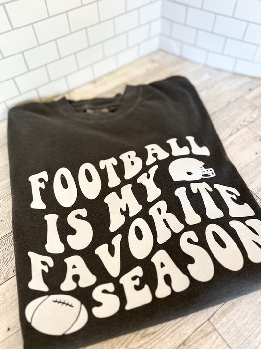 Football is my favorite season (Front Design)- Comfort Colors TShirt