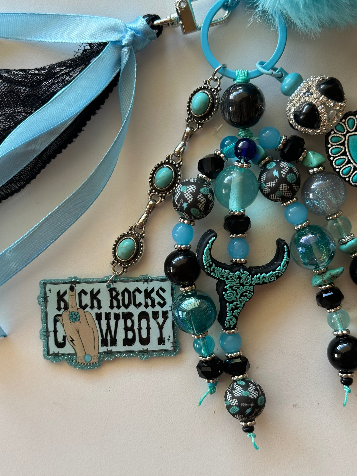 Turquoise Western Chunk Chain