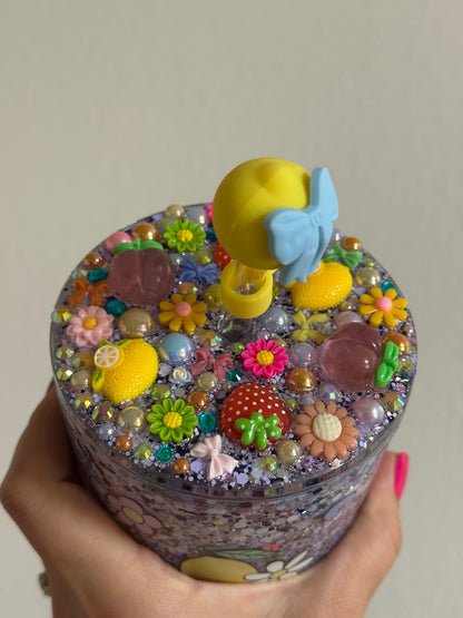 Summer fruits 24oz Acrylic Tumbler with Freshie