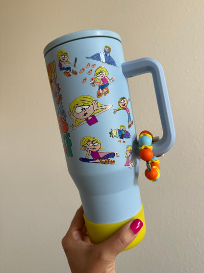 Lizzie 40oz stainless no spill with Freshie