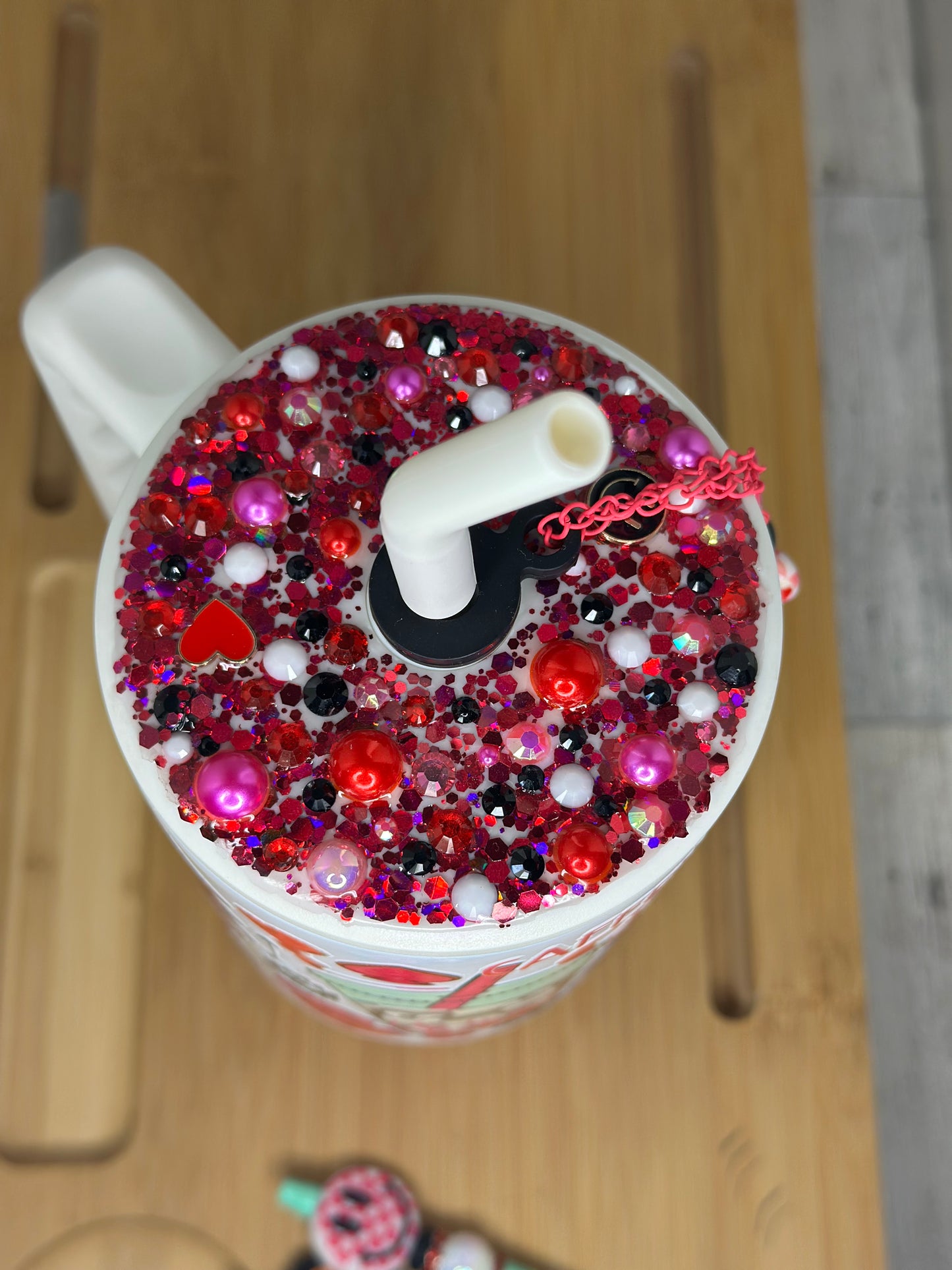 40oz Stainless Steel tumbler Caffeine & Chaos