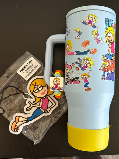 Lizzie 40oz stainless no spill with Freshie