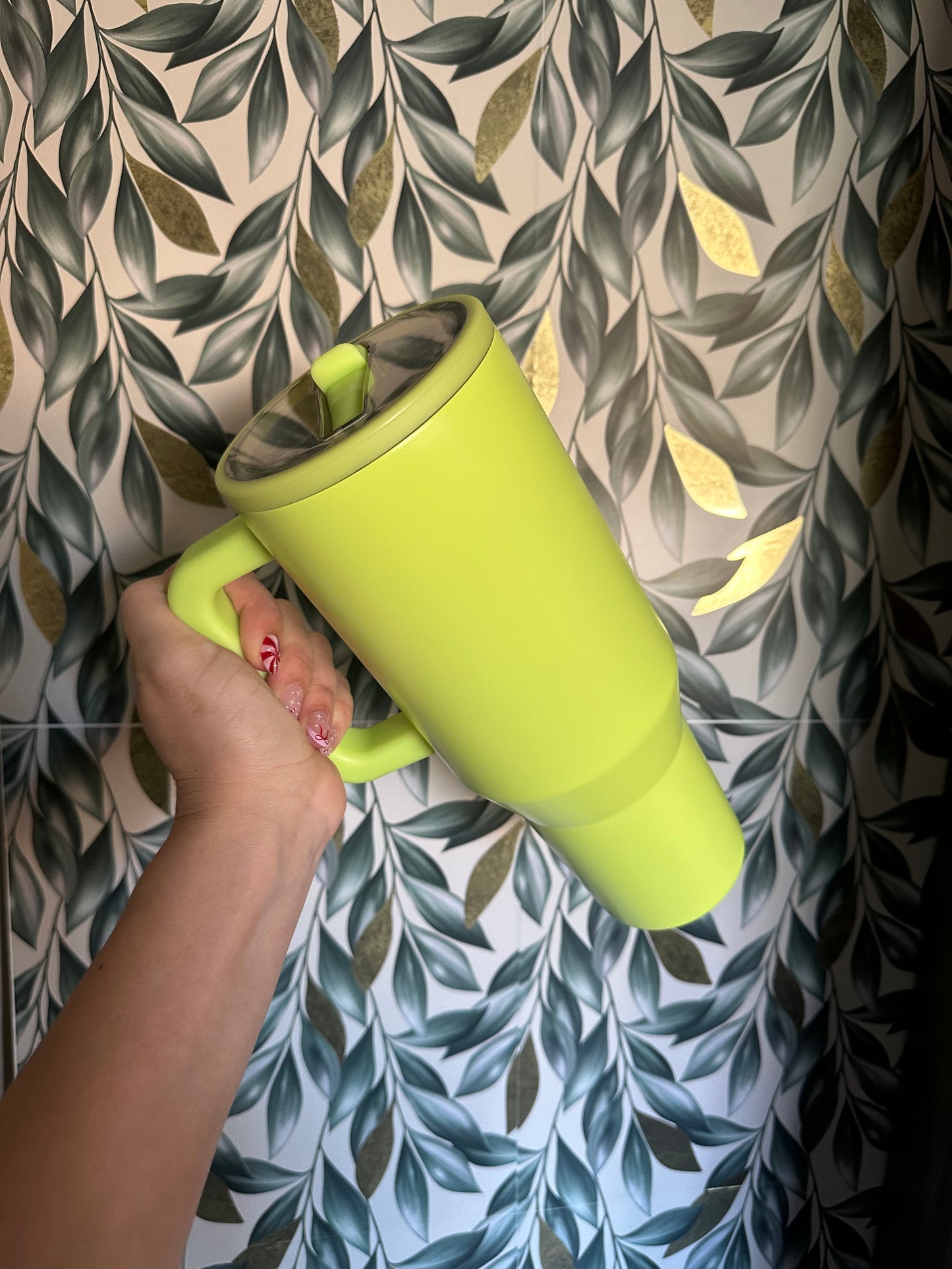 40oz Custom Stainless Steel no spill top.