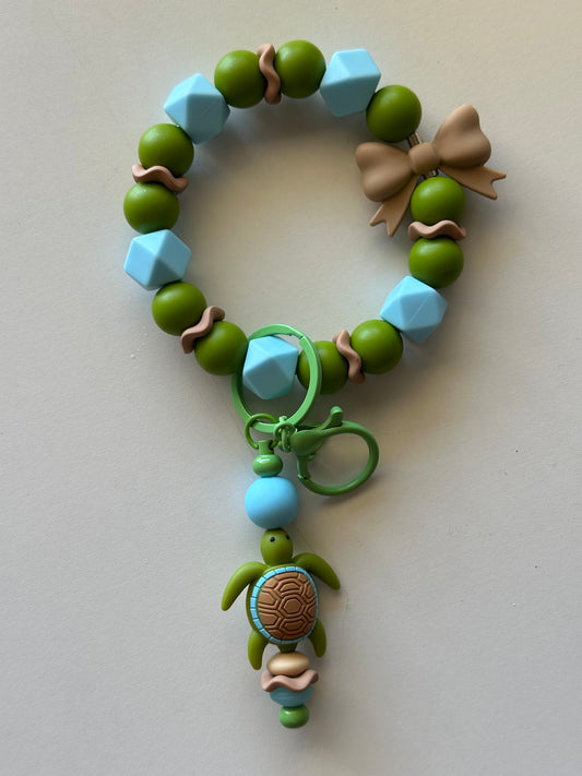 Turtle Wristlet Keychain
