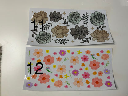 Butterfly and flower wraps