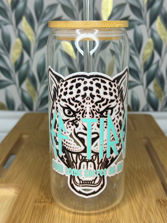 20oz Glass Can cup Def tired