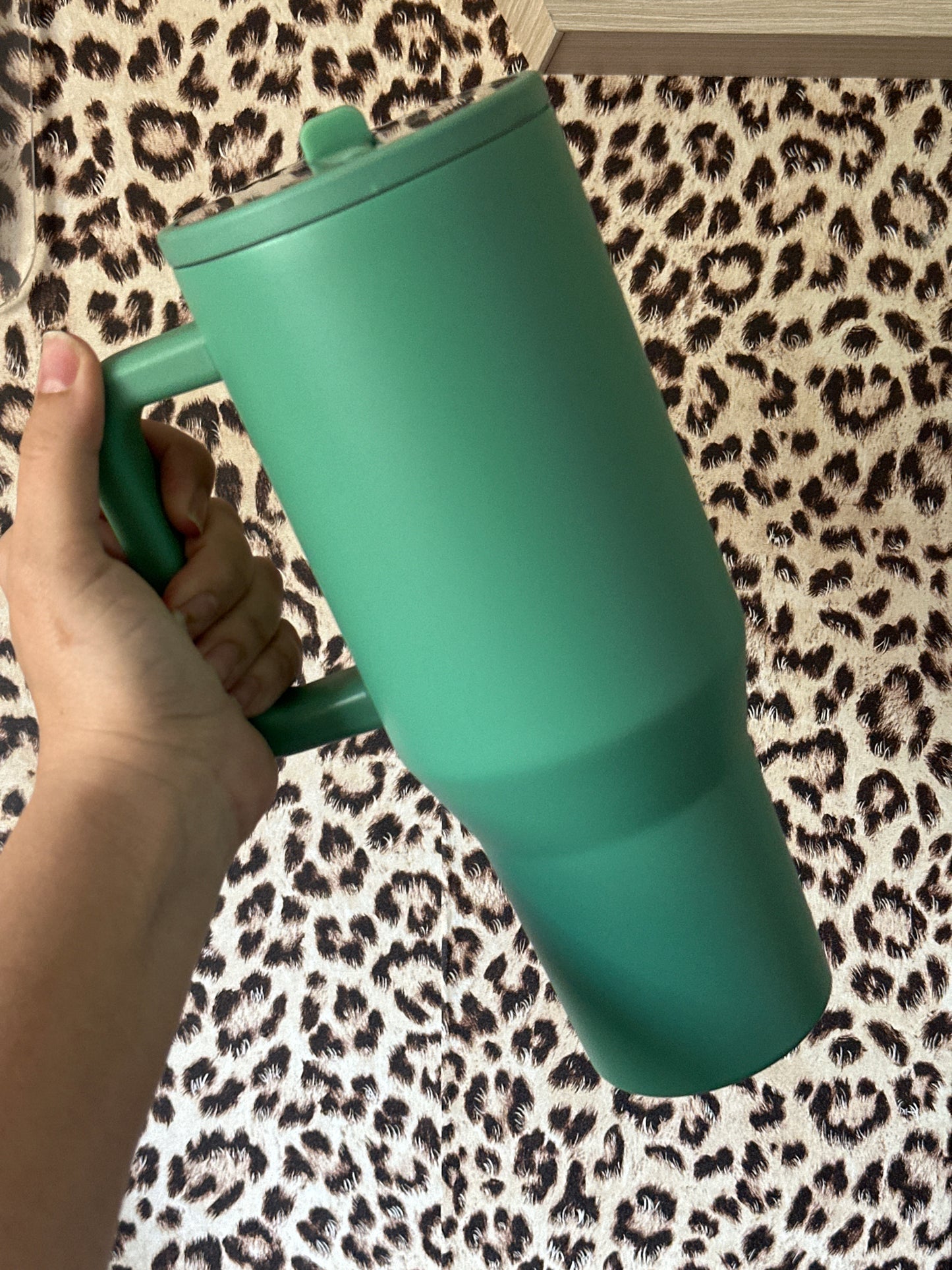 40oz Custom Stainless Steel no spill top.