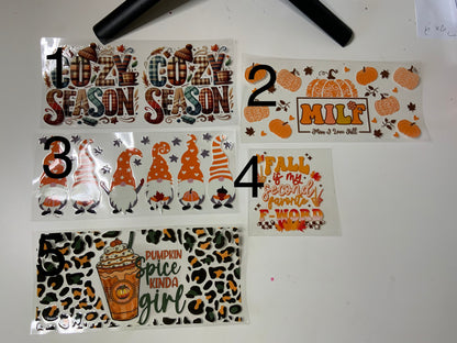 Halloween / fall wraps