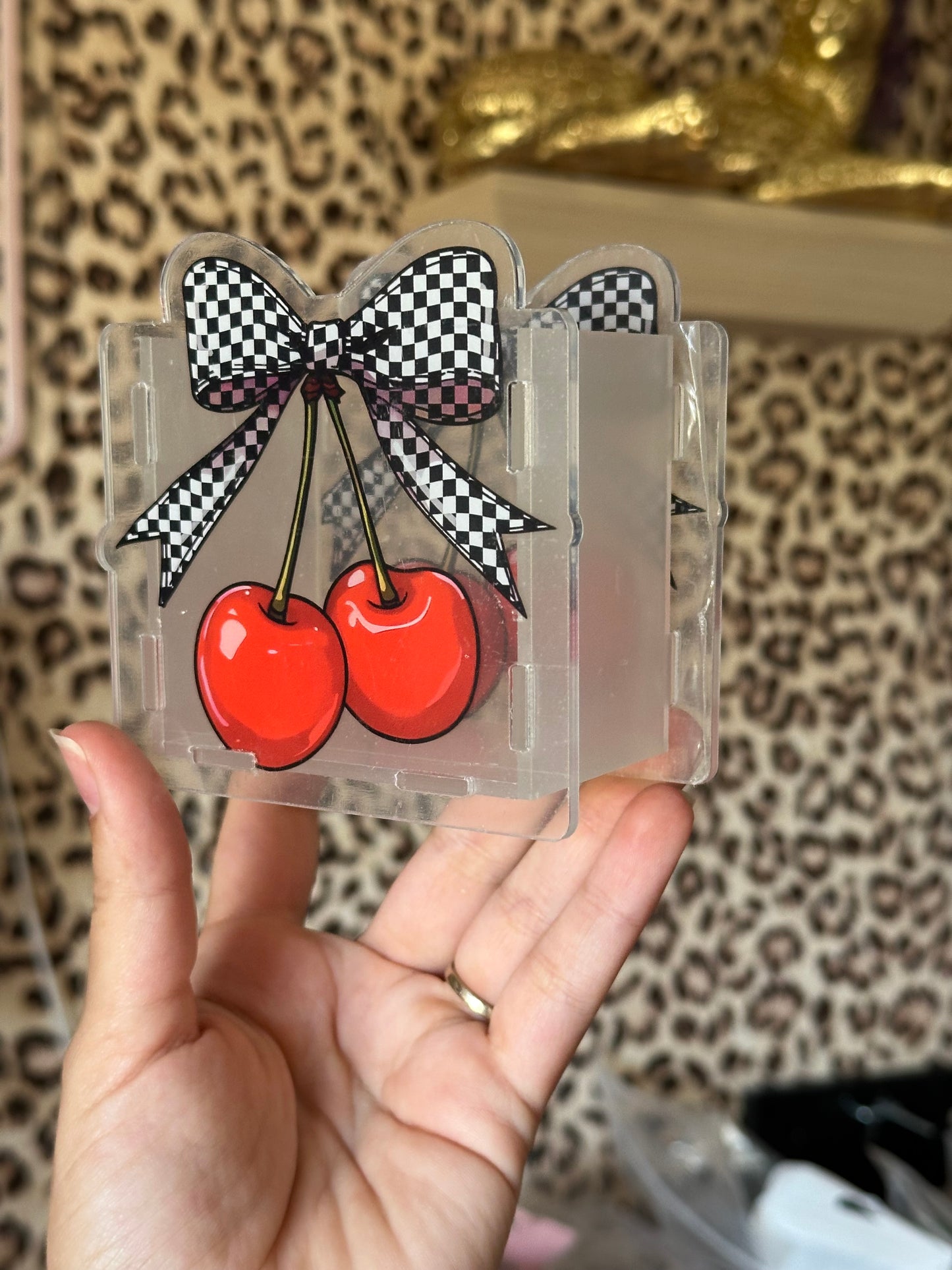 Checkered Cherry pen & pen box set