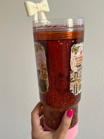 Faith 40oz Acrylic Tumbler with Freshie